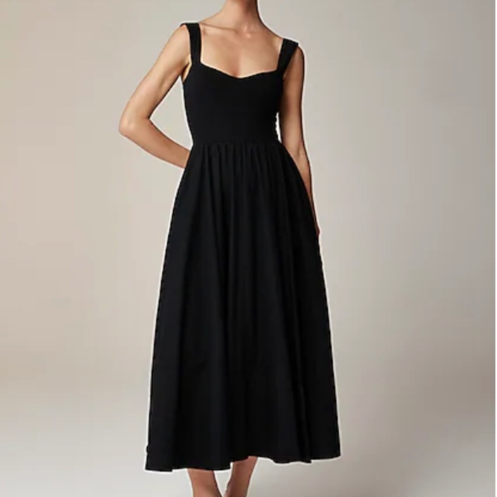 J. Crew Sweetheart Tank Dress with Poplin Skirt